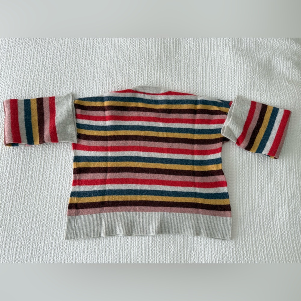 Madewell Striped Crewneck Sweater in White, Red, Blue, Mustard, Brown, Pink